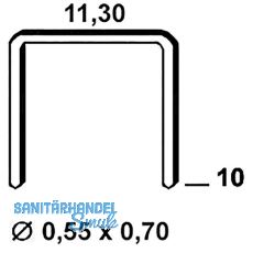 ALSAFIX Klammern Type 53 10 mm aus Stahldraht verzinkt (4000 St�ck)