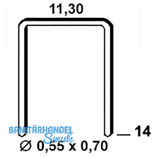 ALSAFIX Klammern Type 53 14 mm aus Stahldraht verzinkt (3000 St�ck)