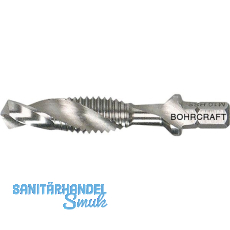 BOHRCRAFT Maschinen-Kombi-Gewindebohrer HSS G M5 SPLIT POINT 1/4" 6-kant Schaft