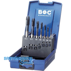 BOHRCRAFT Maschinengewindebohrer-Satz M3-M12 HSS-E TIALN Form B 7-teilig