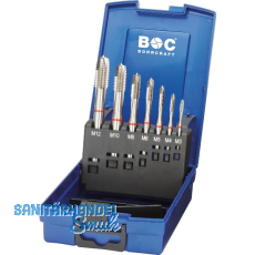 BOHRCRAFT Maschinengewindebohrer-Satz M3-M12 HSS-E Rotring Form B 7-teilig BOHRCRAFT Maschinengewindebohrer-Satz M3-M12 HSS-E Rotring Form B 7-teilig