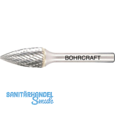 BOHRCRAFT HM-Frässtift Form G Spitzbogen Kopf ø 6 mm Länge 16 mm Zahnung Z3-X BOHRCRAFT HM-Frässtift Form G Spitzbogen Kopf ø 6 mm Länge 16 mm Zahnung Z3-X
