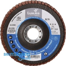 LUKAS Schleiflamellenteller SLTR CeramicAd ø 125 mm Korn 60 LUKAS Schleiflamellenteller SLTR CeramicAd ø 125 mm Korn 60