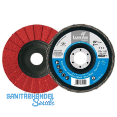 LUKAS Schleiflamellenteller V2 Power Ceramic ø 125 mm Korn 40 LUKAS Schleiflamellenteller V2 Power Ceramic ø 125 mm Korn 40
