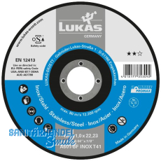 LUKAS Trennscheibe Promax** gerade Form 125 x 1.0 mm Inox/Stahl