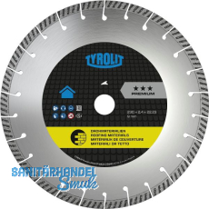 TYROLIT Premium***Dachdeckerscheibe 230 x 2,4 x 22,2 mm Form C6R TYROLIT Premium***Dachdeckerscheibe 230 x 2,4 x 22,2 mm Form C6R