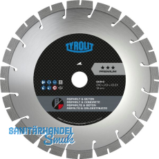 TYROLIT Diamant-Trennscheibe Premium DCA+C*** 230 x 2.6/12 mm Asphalt und Beton TYROLIT Diamant-Trennscheibe Premium DCA+C*** 230 x 2.6/12 mm Asphalt und Beton