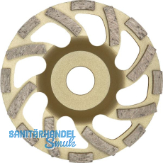 DIEWE Diamant Trockenschleifteller New Fan Cup Gold 125 x 22 x 22.23 mm DIEWE Diamant Trockenschleifteller New Fan Cup Gold 125 x 22 x 22.23 mm