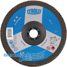 TYROLIT Schleiflamellenteller Standard** gerade Ø 125 mm Korn 80 Form 28A TYROLIT Schleiflamellenteller Standard** gerade Ø 125 mm Korn 80 Form 28A