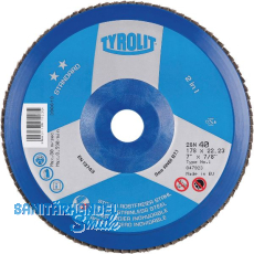TYROLIT Schleiflamellenteller Standard** gerade Ø 125 mm Korn 80 Form 28N TYROLIT Schleiflamellenteller Standard** gerade Ø 125 mm Korn 80 Form 28N