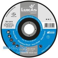 LUKAS Schruppscheibe Promax**gekr�pft A24X-BF � 125 x 6 mm Inox/Stahl