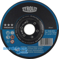 TYROLIT Schruppscheibe Premium***gekr�pfte Form 125 x 7 mm 2in1