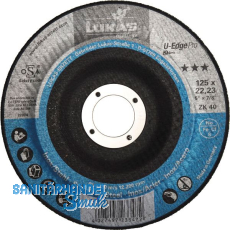 LUKAS Kompaktschleifteller U-Edge Pro Zirkonkorund � 125 mm Korn 80