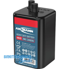 ANSMANN Batterie 6V-Block 4R25 Zink-Kohle 9 Ah (1St) ANSMANN Batterie 6V-Block 4R25 Zink-Kohle 9 Ah (1St)