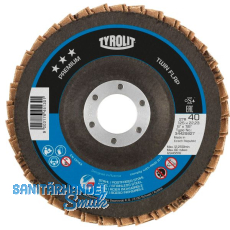 TYROLIT Schleiflamellenteller TwinFlap Premium*** gekr�pft � 125 mm K40 27A