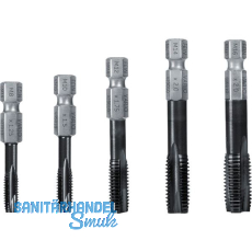 FEIN Gewindebohrer-Set Vario 5-teilig M8-M16 HSS 64 HRC Titan-Aluminium-Nitrid FEIN Gewindebohrer-Set Vario 5-teilig M8-M16 HSS 64 HRC Titan-Aluminium-Nitrid