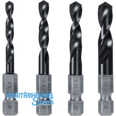 FEIN Spiralbohrer-Set Vario HSS 64 HRC TiAlN 6-kant Schaft � 6,8-12 mm M8-M14