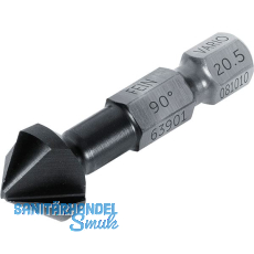 FEIN Kegelsenker Vario Z=3 90 Grad HSS 64 HRC TiAlN 6-kant Schaft M10 � 20,5 mm