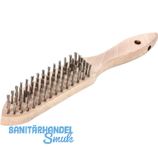 LESSMANN Hand-Drahtb�rste 6-reihig Stahldraht