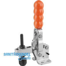 KIPP Senkrechtspanner Type K0058 Stahl vertikal mit waagrechtem Fu� F4=3000N
