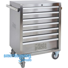 BETA Werkzeugkasten C04 TSS-7 600 x 420 x 810 mm INOX Edelstahl 7 Schubladen BETA Werkzeugkasten C04 TSS-7 600 x 420 x 810 mm INOX Edelstahl 7 Schubladen