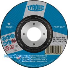 TYROLIT Schruppscheibe Basic* 178 x 6 mm 2in1 Form 27 TYROLIT Schruppscheibe Basic* 178 x 6 mm 2in1 Form 27