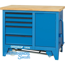 GEDORE Rollwerkbank 1505 1100 x 652 x 900 mm 5 Schubladen GEDORE Rollwerkbank 1505 1100 x 652 x 900 mm 5 Schubladen