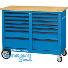 GEDORE Rollwerkbank 1506 XL 1250 x 985 x 550 mm 14 Schubladen