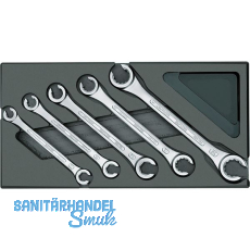 GEDORE Doppelringschlüssel-Satz offen 1500 ES-400 in 1/3 ES-Modul 5-teilig GEDORE Doppelringschlüssel-Satz offen 1500 ES-400 in 1/3 ES-Modul 5-teilig