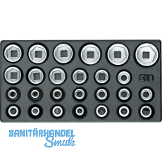 GEDORE Satz Steckschlüssel-Einsätze 1/2" 1500 ES-19 IS in 1/3 ES-Modul 26-teilig GEDORE Satz Steckschlüssel-Einsätze 1/2" 1500 ES-19 IS in 1/3 ES-Modul 26-teilig