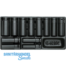 GEDORE Satz Kraft Schrauber Eins�tze 1/2"1500 ES-K19L in 1/3 ES-Modul 12-tlg