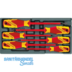 GEDORE VDE Schraubendreher-Satz 1500 ES-VDE 2170 PZ in 1/3 ES-Modul 6-teilig GEDORE VDE Schraubendreher-Satz 1500 ES-VDE 2170 PZ in 1/3 ES-Modul 6-teilig