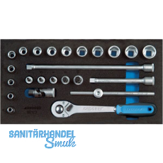 GEDORE Steckschl�ssel-Sortiment 3/8" 1500 CT1-30 in 1/3 CT-Modul 24-teilig