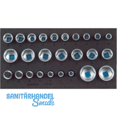 GEDORE Satz Steckschlüssel-Einsätze 1/2" 1500 CT1-19 in 1/3 CT-Modul 26-teilig GEDORE Satz Steckschlüssel-Einsätze 1/2" 1500 CT1-19 in 1/3 CT-Modul 26-teilig