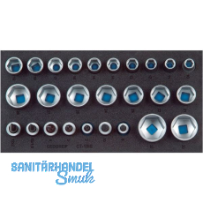 GEDORE Satz Steckschlüssel-Einsätze 1/2" 1500 CT1-19IS in 1/3 CT-Modul 26-teilig GEDORE Satz Steckschlüssel-Einsätze 1/2" 1500 CT1-19IS in 1/3 CT-Modul 26-teilig