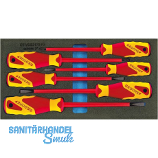 GEDORE VDE Schraubendreher-Satz 1500 CT1-VDE 2170 PZ in 1/3 CT-Modul 6-teilig