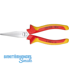 GEDORE Flachzange VDE 8120 H lange Backen Hüllenisolierter Griff Länge 160 mm GEDORE Flachzange VDE 8120 H lange Backen Hüllenisolierter Griff Länge 160 mm