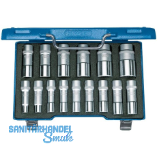GEDORE Steckschlüssel-Satz D19L-015 1/2"vierkant lange Ausführung 15-teilig GEDORE Steckschlüssel-Satz D19L-015 1/2"vierkant lange Ausführung 15-teilig