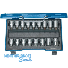 GEDORE Schraubendreher-Einsatz-Satz ITX19TX-17 1/2"vierkant Torx® 17-teilig GEDORE Schraubendreher-Einsatz-Satz ITX19TX-17 1/2"vierkant Torx® 17-teilig