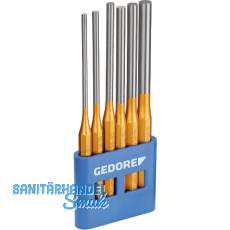 GEDORE Splintentreiber-Satz lange Form 119L achtkant 6-teilig im PVC Halter