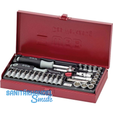 WGB Steckschl�ssel-Satz 1/4" vierkant mit Umschaltknarre 36-teilig