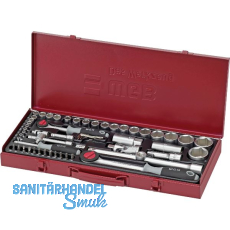 WGB Steckschl�ssel-Satz No. 3920 1/4"+1/2" vierkant mit Umschaltknarre 56-teilig