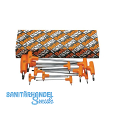 BETA Stiftschl�ssel-Satz Torx� mit Quergriff, Seitenabtrieb und Halter 13-teilig