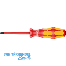 WERA VDE-Schraubendreher 165 iS PZ 1/80 mm Pozidriv WERA VDE-Schraubendreher 165 iS PZ 1/80 mm Pozidriv