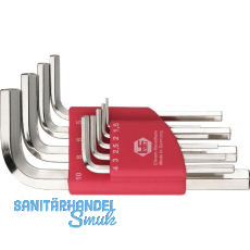 HAFU Sechskant Stiftschl�ssel-Satz ISO2936 Gr. 1,5-10 mm 9-tlg.