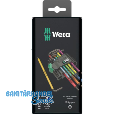 WERA Stiftschl�ssel-Satz 967/9 Torx� TX BO 1 SB lang Multicolour 9-teilig