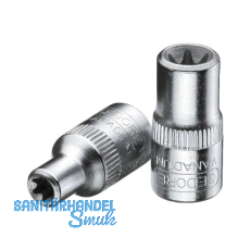 GEDORE Steckschl�ssel-Einsatz TX20 DIN3120 1/4"vierkant Au�entorx� TX E8