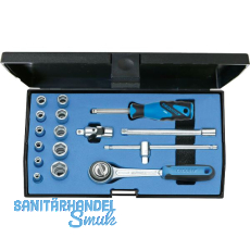 GEDORE Steckschlüssel-Satz 20EMU- 3 1/4"vierkant mit Umschaltknarre 16-teilig GEDORE Steckschlüssel-Satz 20EMU- 3 1/4"vierkant mit Umschaltknarre 16-teilig