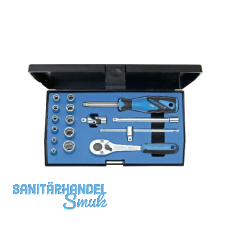 GEDORE Steckschl�ssel-Satz 20EMU-10 1/4"vierkant mit Umschaltknarre 16-teilig