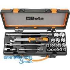 BETA Steckschl�ssel-Satz 910A/C16 3/8"vierkant mit Umschaltknarre 21-teilig